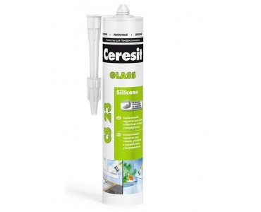Герметик Ceresit CS23 силиконовый для стекла ПРОЗРАЧНЫЙ