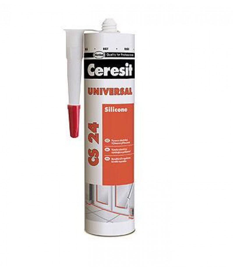 Герметик Ceresit CS 24 силиконовый универсальный БЕЛЫЙ