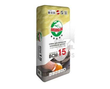 Смесь кладочная для клинкерного кирпича BCM 15 Белая
